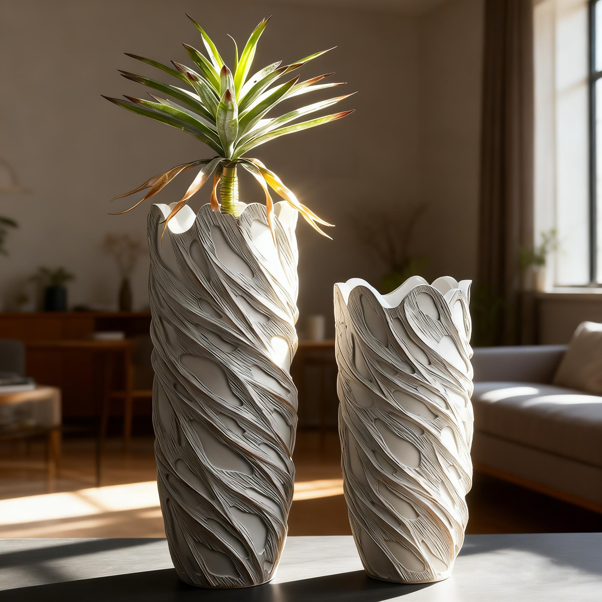 Fabrik Direktverkauf Bodenvase Große Sets Wohndekoration Haus Pflanzgefäß Antikweiß Fiberglas Große Bodenpflanzenvase