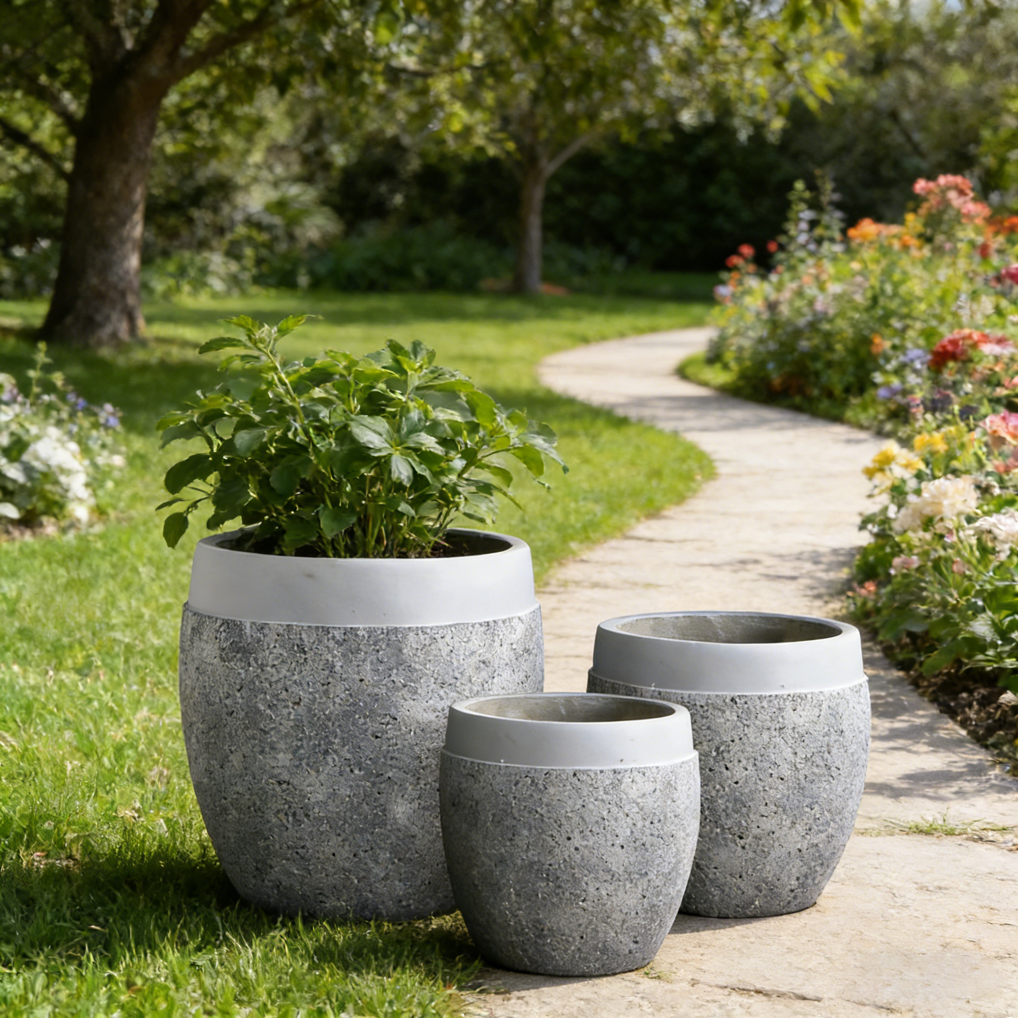 Dia 27/34/45cm Big Flower Pot Outdoor Indoor Large Pot for Plants Wholesale Clay Garden Pots Planters