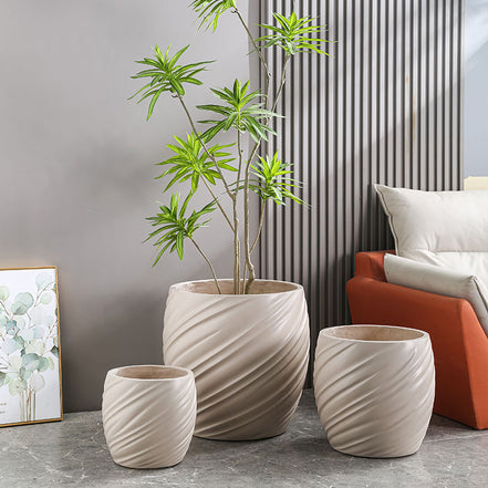 Wholesale Clay Black Pot for Plant Dia 40cm Big Plant Pot Outdoor Indoor Large Flower Pot