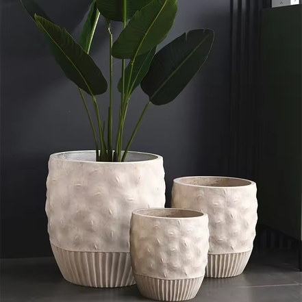 Großhandel umweltfreundliche Fiberglas-Blumentöpfe & Pflanzgefäße Große Größe für den Innen- und Außenbereich Langlebig & Atmungsaktiv