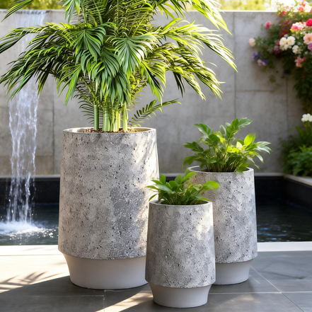 Organic Non Toxic Clay Planter For Indoor Outdoor Window Sill Kitchen Herb Garden Moisture Retentive Clay Flower Pots