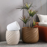 Wholesale Clay Black Pot for Plant Dia 40cm Big Plant Pot Outdoor Indoor Large Flower Pot