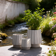 Durable Eco Friendly Breathable Planter for Indoor Outdoor Garden Home Decor Natural Texture Terracotta Flower Pots