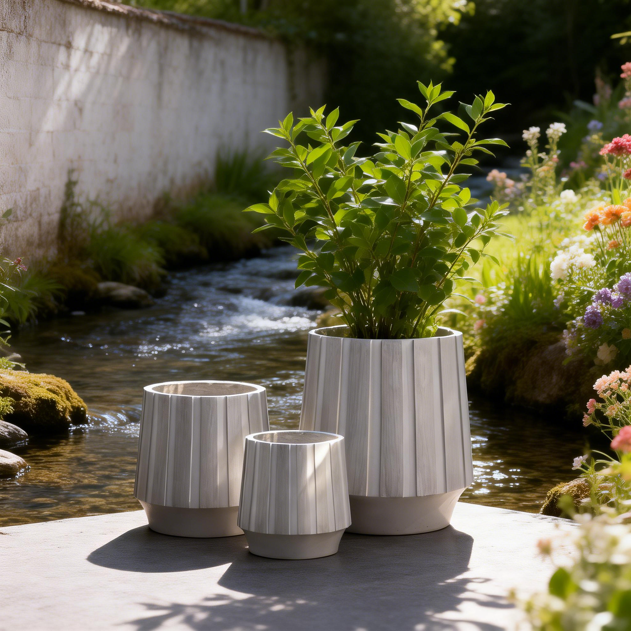 Durable Eco Friendly Breathable Planter for Indoor Outdoor Garden Home Decor Natural Texture Terracotta Flower Pots