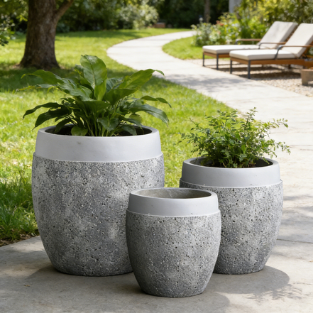 Dia 27/34/45cm Big Flower Pot Outdoor Indoor Large Pot for Plants Wholesale Clay Garden Pots Planters