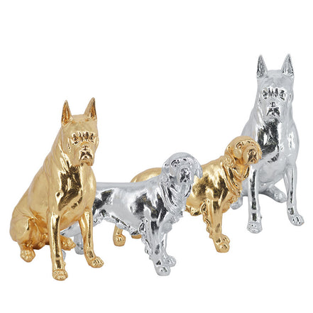 Wholesale OEM Factory Animal Sculptures Large Resin Buldog Statue Side Table Dog Statue Sculpture