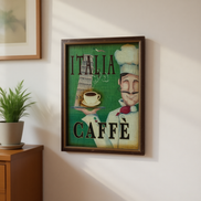 Retro Handmade Eco-Friendly Painted Wall Hanging Coffee Shop Wooden Plaques Vintage Cafe Signs Antique