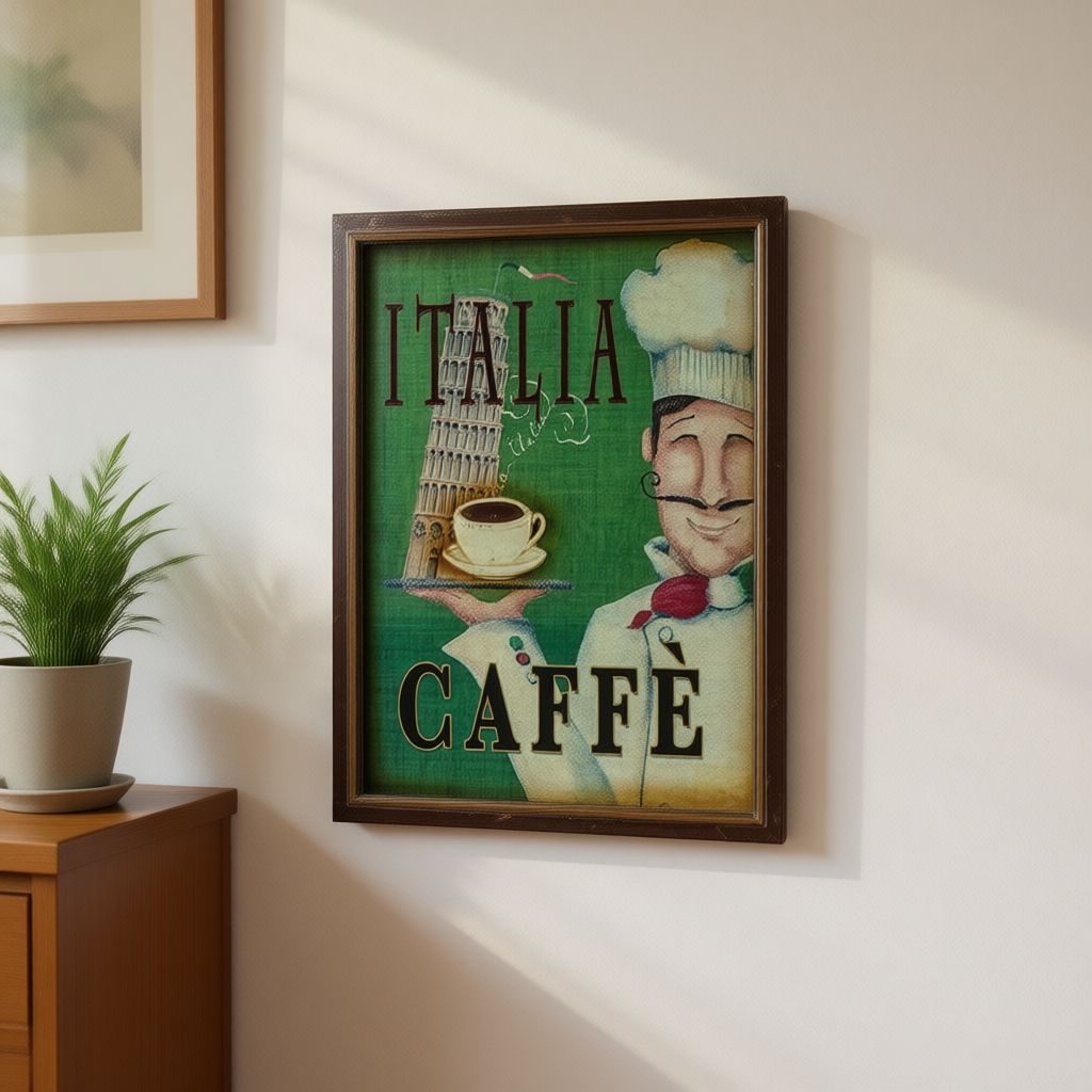 Retro Handmade Eco-Friendly Painted Wall Hanging Coffee Shop Wooden Plaques Vintage Cafe Signs Antique