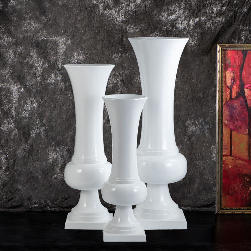 Wedding Floral Arrangements Centerpieces 140cm Tall White Trumpet Floor Vase Centerpieces