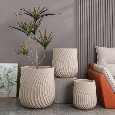 Wholesale Clay Black Pot for Plant Dia 40cm Big Plant Pot Outdoor Indoor Large Flower Pot