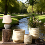 Unique Flower Pots Factory Wholesale Cement Home Planter for Patio Concrete Indoor Outdoor Large Flower Pots