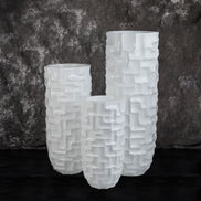 48 Zoll hohe Vase Wohndekoration 70 cm Fiberglas Innenpflanzgefäß 90 cm weiße Zylindervase große Vasen