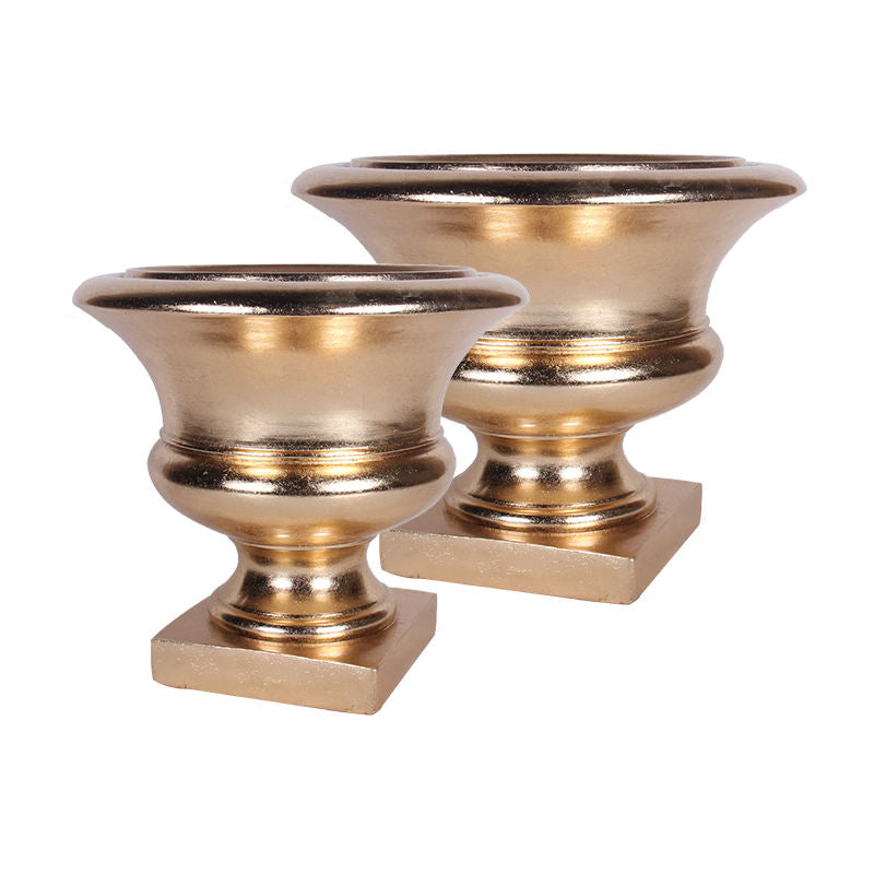 Golden Vase Centre De Table Mariage Gold Centerpieces for Wedding Table Urn Shape Wedding Vase