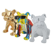 Wholesale OEM Factory Animal Sculptures Large Resin Bulldog Statue Side Table Dog Statue Sculpture