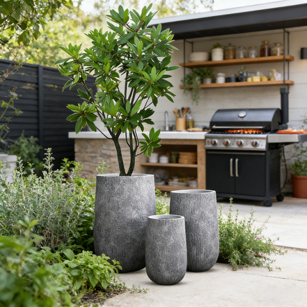 Large Plant Pots Manufacturer Wholesale Big Flower Pots Indoor Outdoor Fiber Clay Planter Pot for Plants