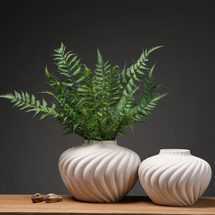 陶瓷装饰花瓶设计师工厂批发花瓶粗陶餐桌花瓶