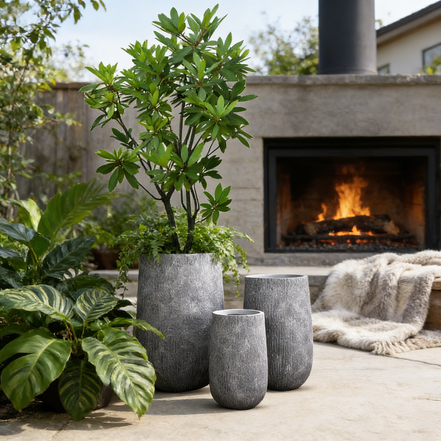 Large Plant Pots Manufacturer Wholesale Big Flower Pots Indoor Outdoor Fiber Clay Planter Pot for Plants