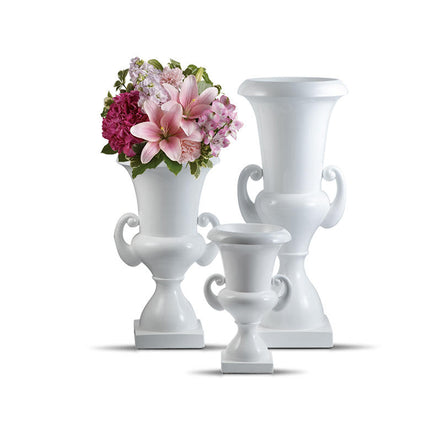 White Table Vases Decoration Wholesale 106cm Tall Floor Vase Classic Large Trumpet Vase
