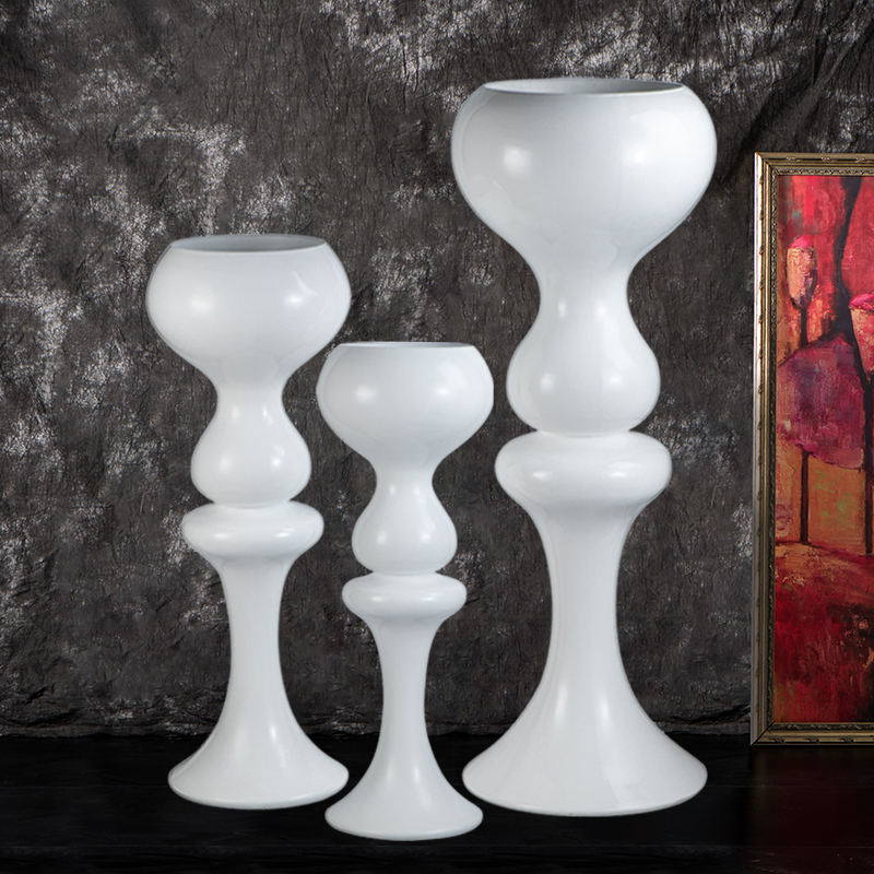 Wedding Floral Arrangements Centerpieces 140cm Tall White Trumpet Floor Vase Centerpieces