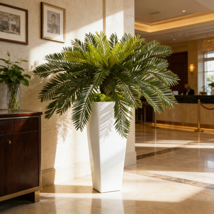 OEM Manufacturer Custom Wholesale Fiberglass Flower Pots Planters Indoor Big Size Floor Vases for Plants Flowers Home Decor
