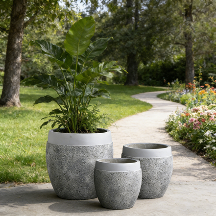 Dia 27/34/45cm Big Flower Pot Outdoor Indoor Large Pot for Plants Wholesale Clay Garden Pots Planters