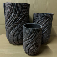 33/44/56cm Hoher Weißer Blumenkübel Großhandel Moderne Blumentöpfe Outdoor Indoor Pflanztöpfe Fiber Clay Große Pflanztöpfe