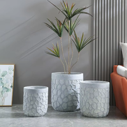 large indoor plant pots 40cm 28/34/40cm Large White Planters Factory Direct Sales Clay Pots Planter – JHR