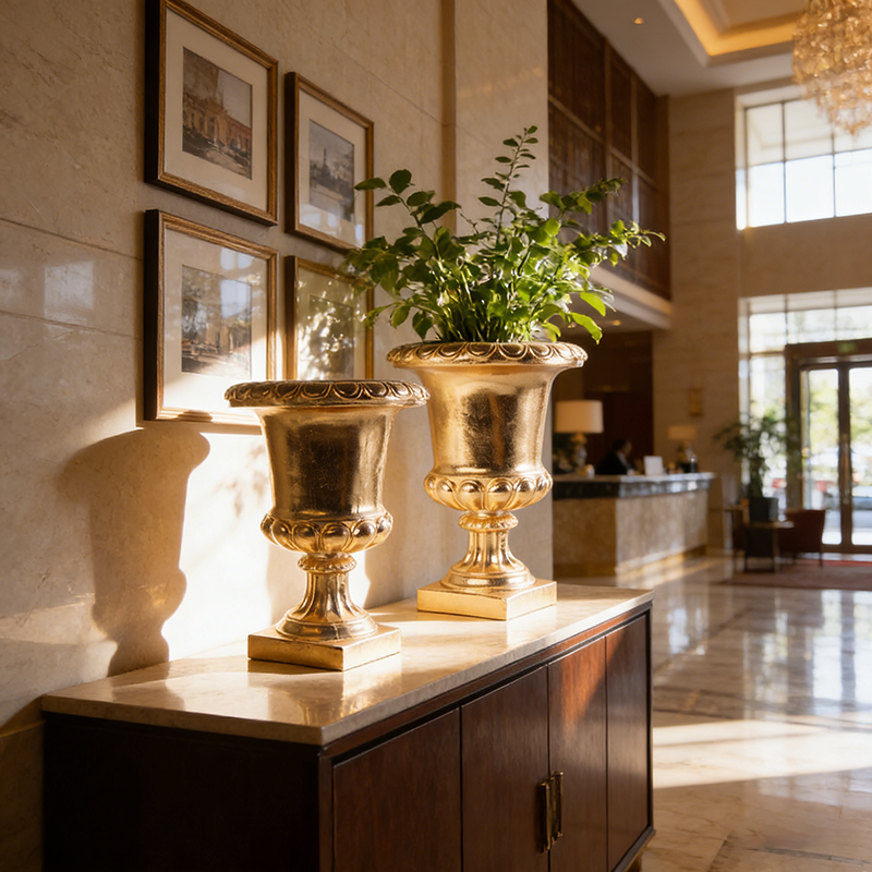 40/50/60cm Tall Gold Centerpieces Vase for Wedding Table Gold Vase Centerpiece Large Trumpet Gold Center Pieces Vases