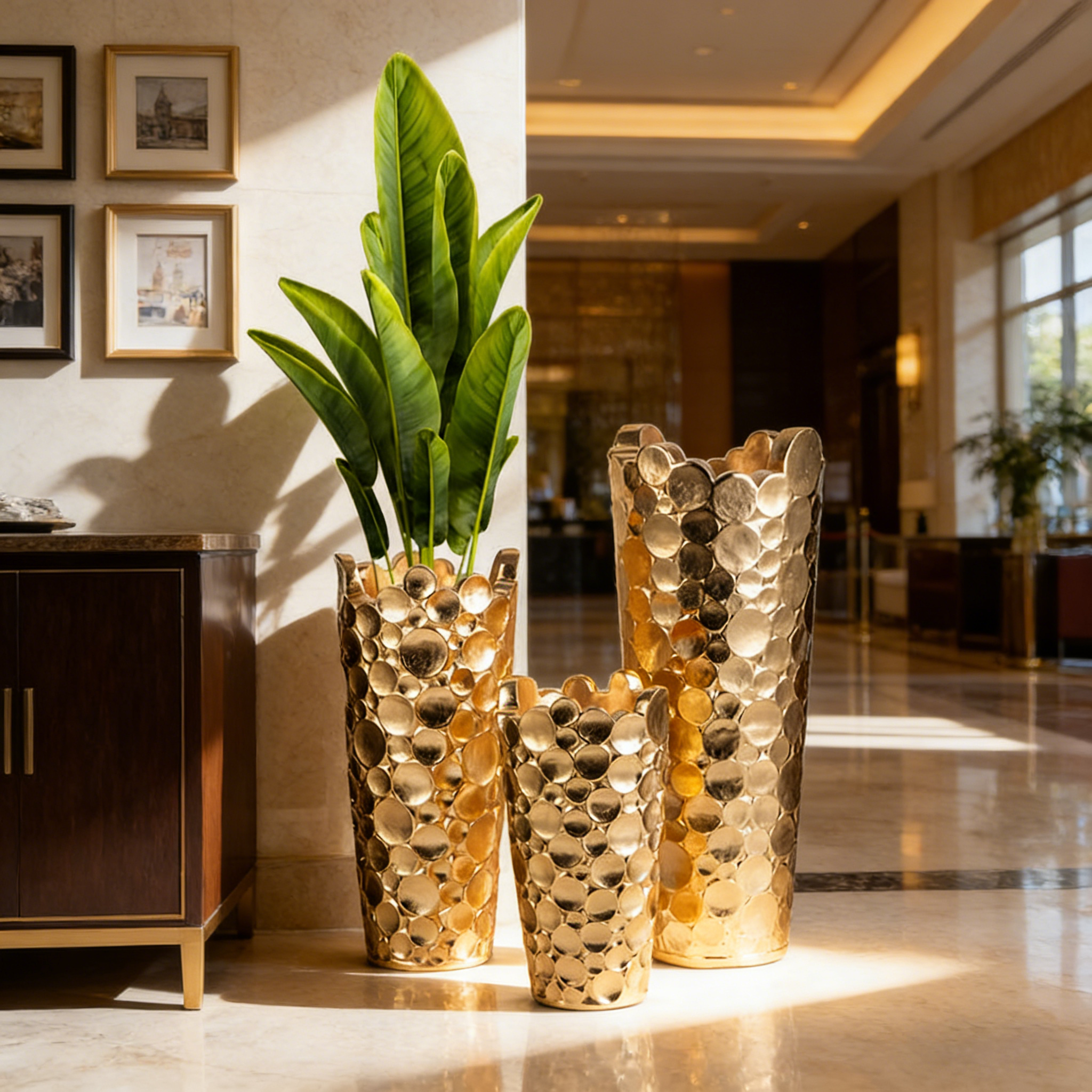 60/80/100厘米大金花瓶花卉家居装饰豪华花瓶厂家直供高地板金色花瓶CF1781SG & 1782SG & 2031SG
