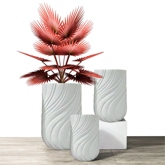 Large Indoor Planters Outdoor Pots Decorative Plant Pots Factory Direct Sales Tall Floor Planter White Planter Pots Big Size