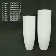 Factory Supply Flower Vases Luxury Decorative Vase Set Modern White Fiberglass Floor Vases for Wedding Home Decor