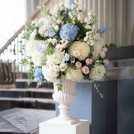 2026 Elegant Flower Vase Decoration for Party Wedding Table Centerpieces Tall White Trumpet Vases Classic Wedding Vases