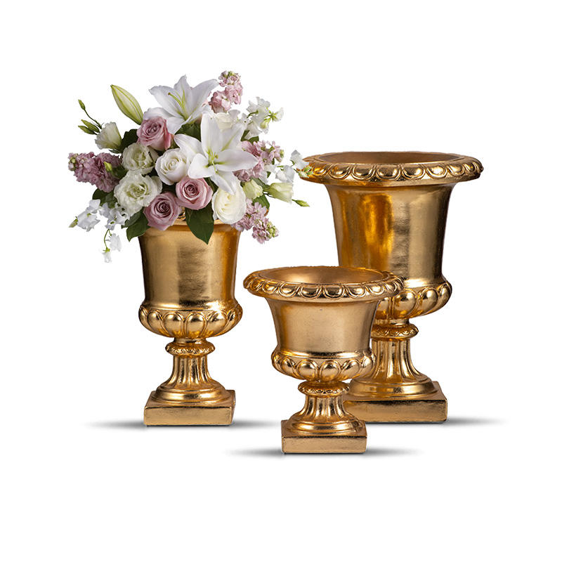 60/90/120cm Trumpet Vase for Wedding Centerpieces Tall Gold Vases for Wedding Centerpieces Factory Wholesale Wedding Vase