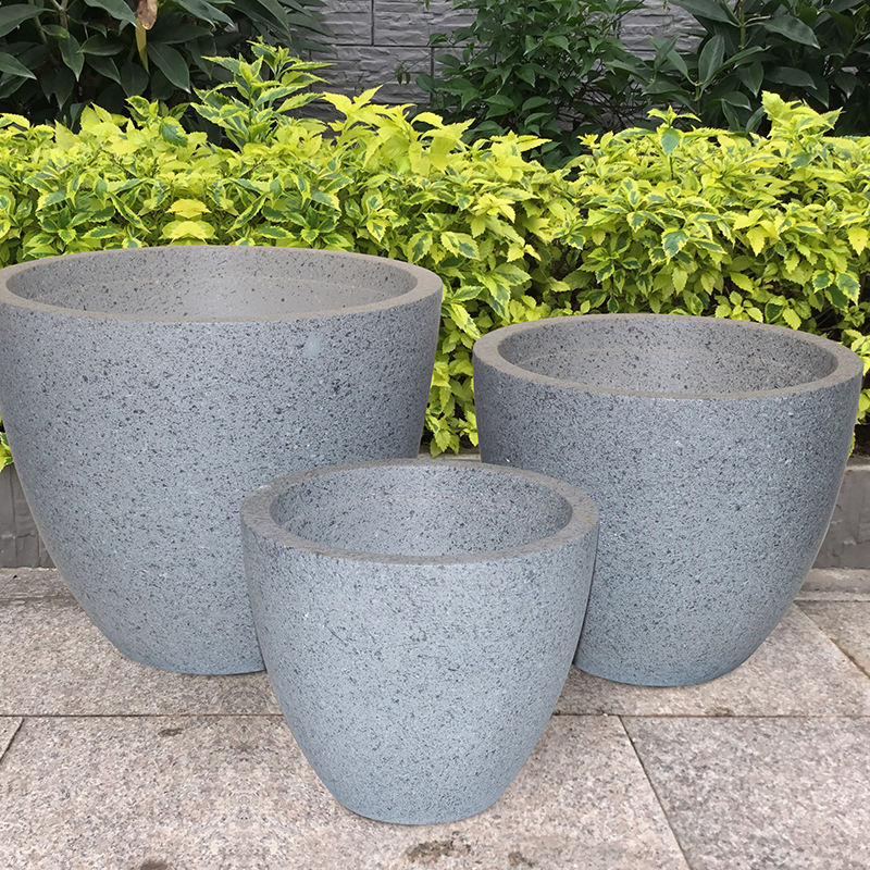 Einfacher Blumentopf Hausgarten Blumenkübel Indoor Outdoor Fiber Clay Töpfe für Pflanzen