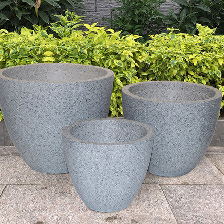 Einfacher Blumentopf Hausgarten Blumenkübel Indoor Outdoor Fiber Clay Töpfe für Pflanzen