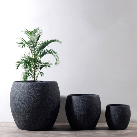 Factory Wholesale Fiber Planters Big Indoor Clay Plant Pots Large Pots for Outdoor Plants Home Garden Flower Planter