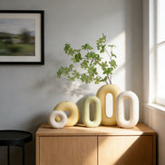 Donut-Vase, Direktverkauf ab Werk, umweltfreundliche Keramik-Terrakotta-Vasen, kreative moderne Steinzeug-Mini-Tischvase