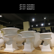 Artistic Wedding Vase White Compote Centerpiece Vase Factory Wholesale Trumpet Vases for Table Decorations