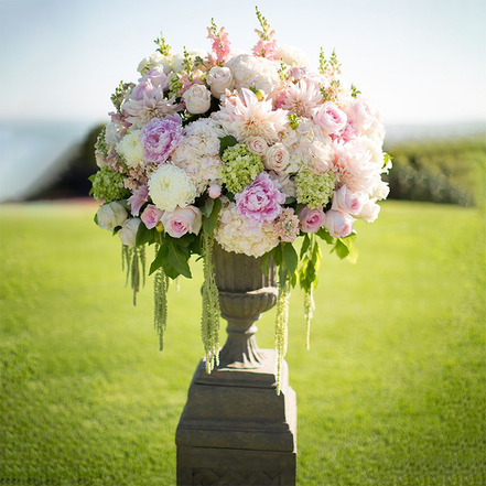 Wholesale Custom Fiberglass Flower Wedding Vases Centerpieces Rustic Trumpet Urn Design for Ceremony Table Decor