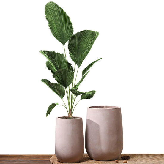 Pink Cement Flower Pot Factory Direct Sales Large GRC Flower Vase Pot Big Size Concrete Planter