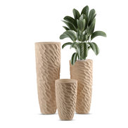 Großhandel Sandmattierte Glasfaser Bodenvase Groß Elegant Modernes Design Umweltfreundlich Langlebig Zylinderform für Zuhause