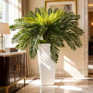 OEM Manufacturer Custom Wholesale Fiberglass Flower Pots Planters Indoor Big Size Floor Vases for Plants Flowers Home Decor