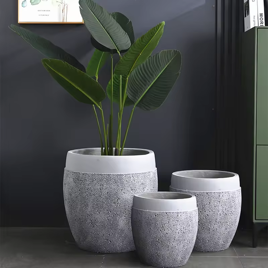 Dia 27/34/45cm Big Flower Pot Outdoor Indoor Large Pot for Plants Wholesale Clay Garden Pots Planters