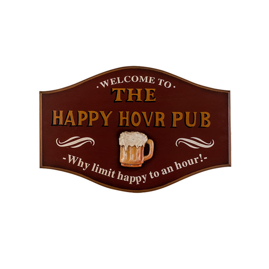 Personalized Plaque for Pub Vintage Wood Wall Decor Antique Beer Wooden Signs