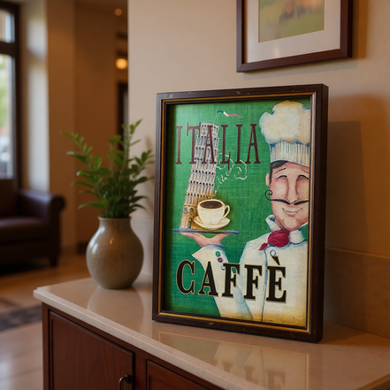 Retro Handmade Eco-Friendly Painted Wall Hanging Coffee Shop Wooden Plaques Vintage Cafe Signs Antique