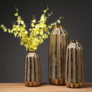 Gold Vase Keramikvase Dekor Fabrik Großhandel Luxus Steinzeug Vasen Dekor Blumentopf