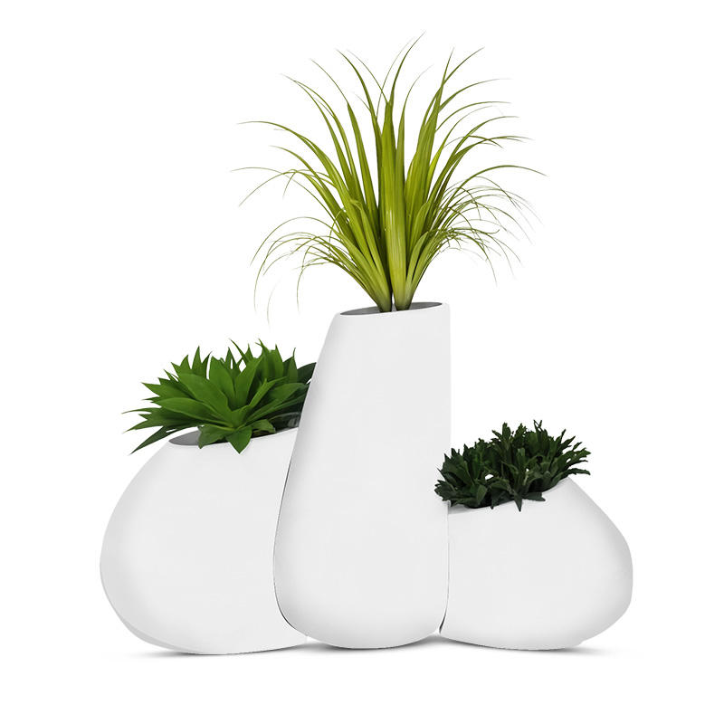 Hersteller Brauch Großhandel Moderne Fiberglas Blumentöpfe Pflanzgefäße Innen Großformatige Bodenvase Umweltfreundlich Langlebig Zuhause