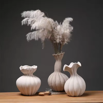 陶瓷花瓶装饰制造商批发粗陶桌面花瓶创意花瓶