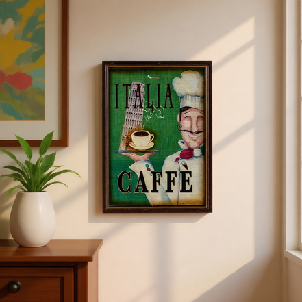Retro Handmade Eco-Friendly Painted Wall Hanging Coffee Shop Wooden Plaques Vintage Cafe Signs Antique
