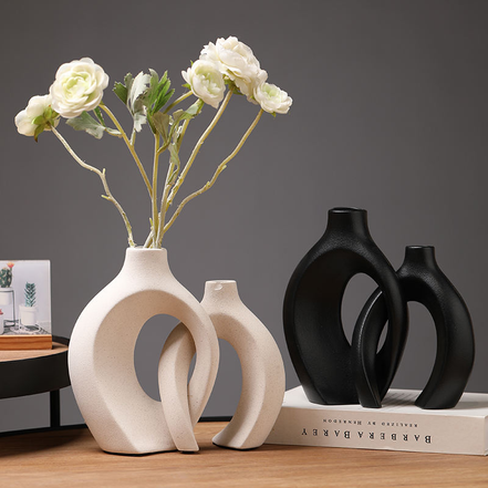 Hersteller Großhandel Keramik Knospenvase Kreative Moderne Vase Steinzeug Tischvasen Deko